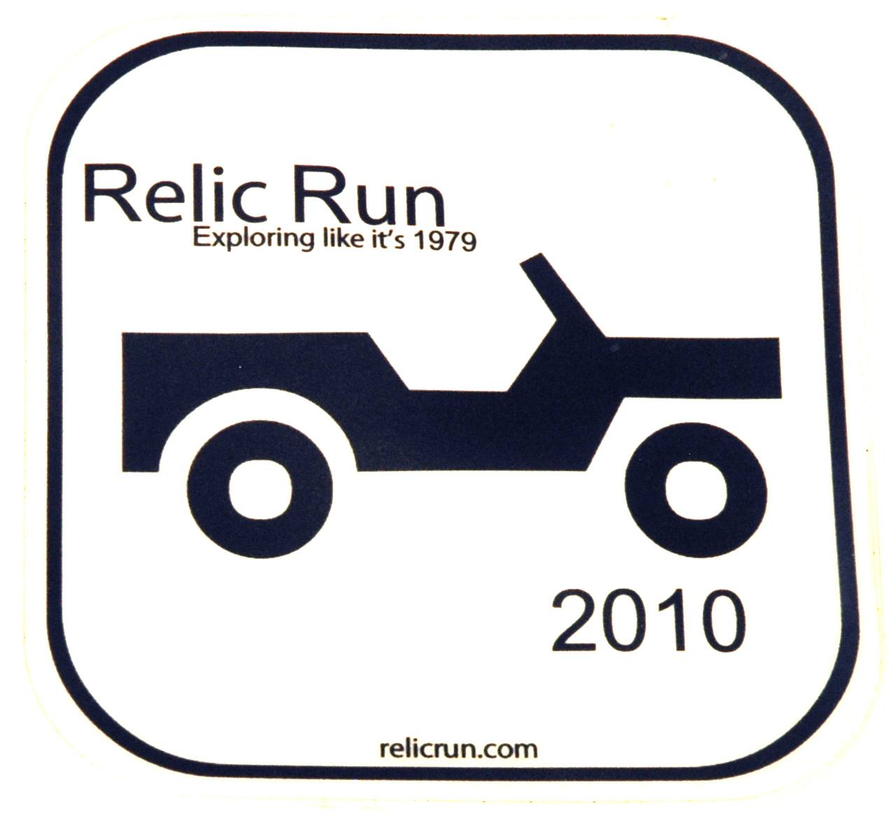 Relic Run 2010 Sticker